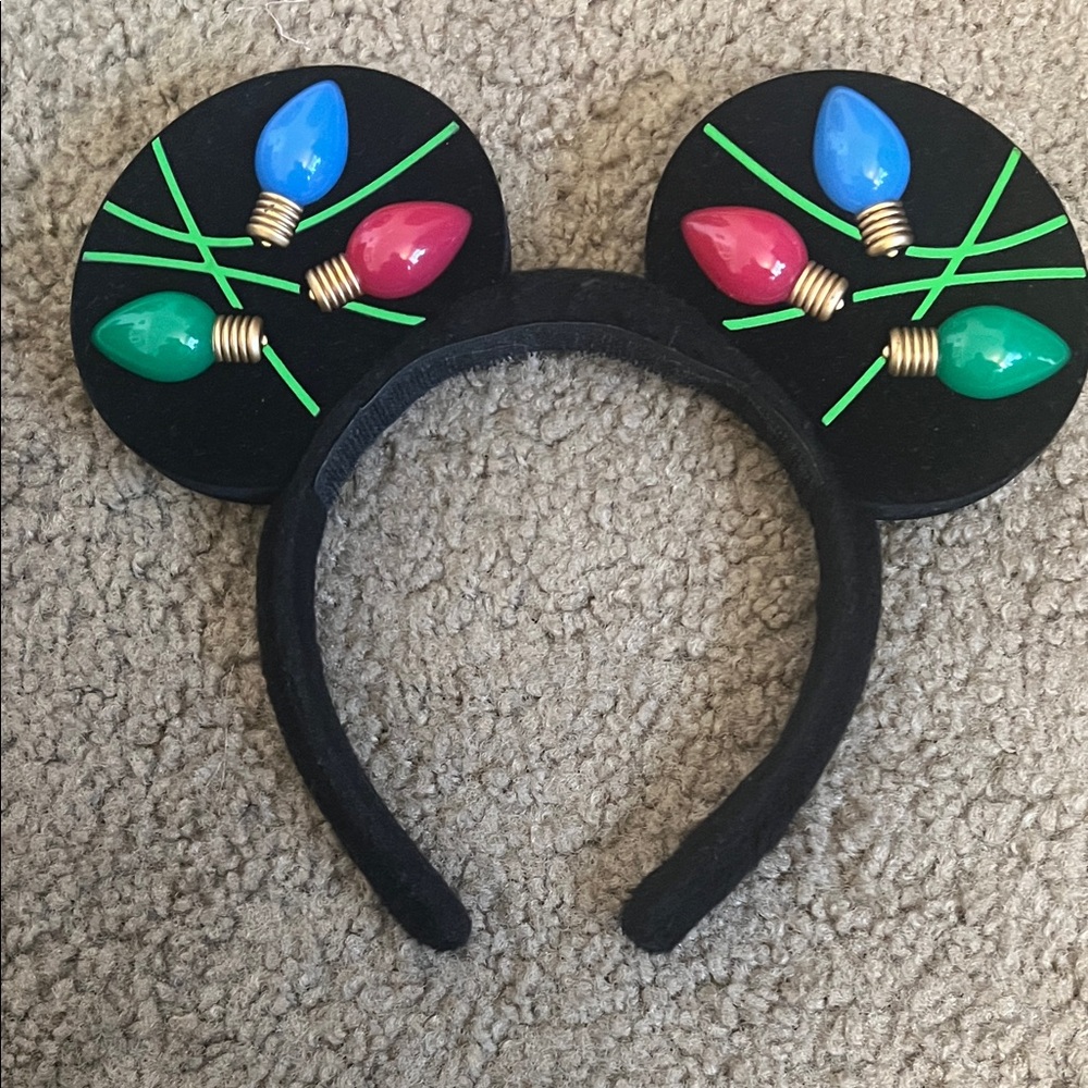 Festive Mouse Ear Headband with Lights